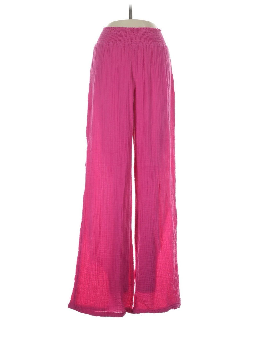 Michael Stars Wide-Leg Gauze Pants in Hot Pink - size XS